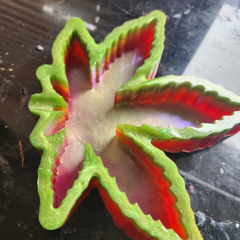 Handmade resin tray